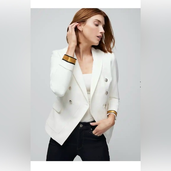 WHBM White Studio Blazer - Picture 1 of 4
